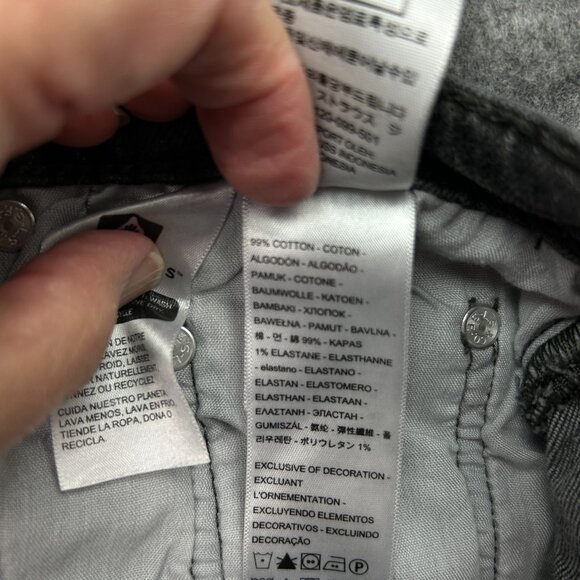 Levi's 501 Premium Original Fit Cut Off Shorts Women's Size 26 Button Fly Denim - Picture 7 of 13